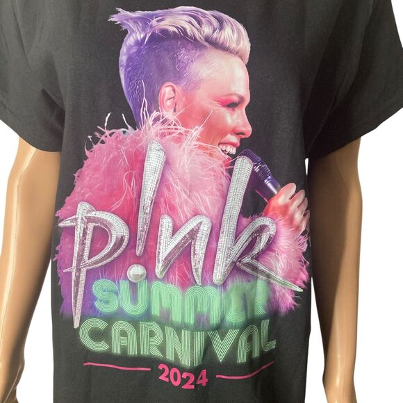 Pink Concert shirt Mens Medium Summer Carnival Tour 2024 - Picture 6 of 10